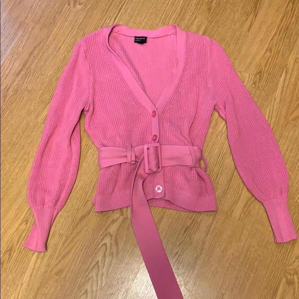 retro fitted bubblegum sweater